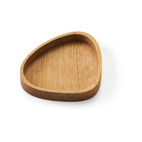 Декоративна дървена кутия за съхранение в естествен цвят 14x12,5x3 cm Curve S – LIND DNA-image-1