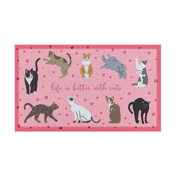 Изтривалка 40x70 cm Life Is Better With Cats – Artsy Doormats