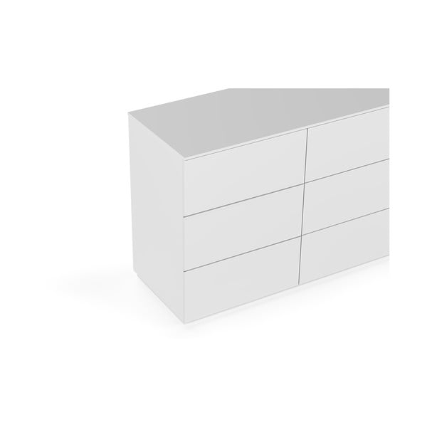 Бял нисък скрин 120x84 cm Join - TemaHome-image-4