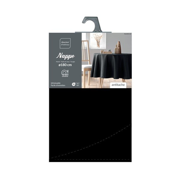 Перяща се покривка за маса ø 180 cm Essentiel – douceur d'intérieur-image-2