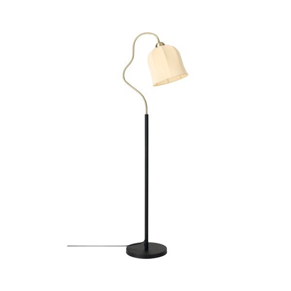 Бяла/черна текстилна подова лампа (височина 150 cm) Bell – Ellos Home-image-3