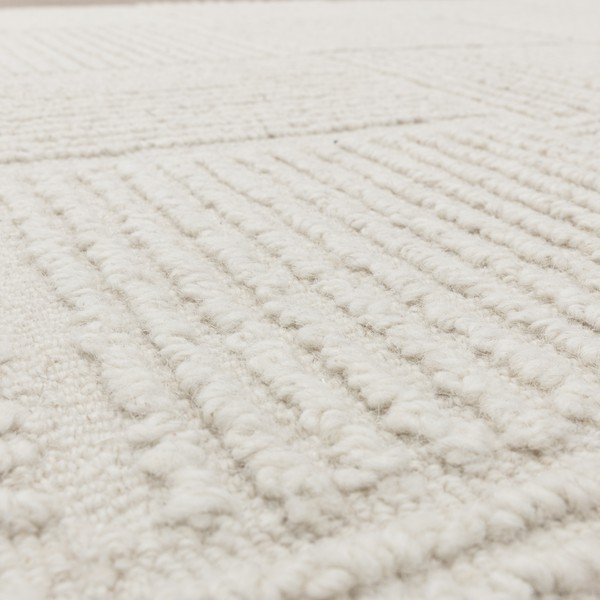 Ръчно изработен вълнен килим в цвят слонова кост 160x230 cm Zennith Grid – Asiatic Carpets-image-3