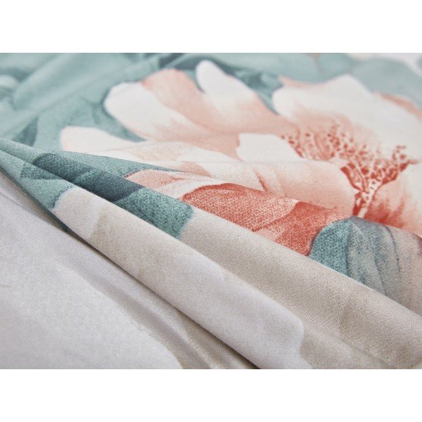 Тюркоазено единично  спално бельо от микросатен 3 части 140x200 cm Selma – My House-image-4