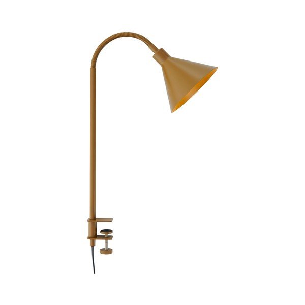 Кафява метална настолна лампа с огъваща се структура/с клипс (височина 50 cm) Flexi Torino – Ellos Home-image-3