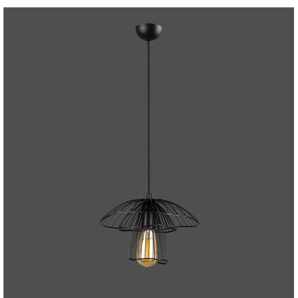 Черно висящо осветително тяло, височина 117 cm Root - Squid Lighting-image-1