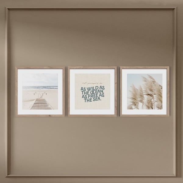 Картини в комплект от 3 бр. 30x40 cm Seaside – Styler-image-3