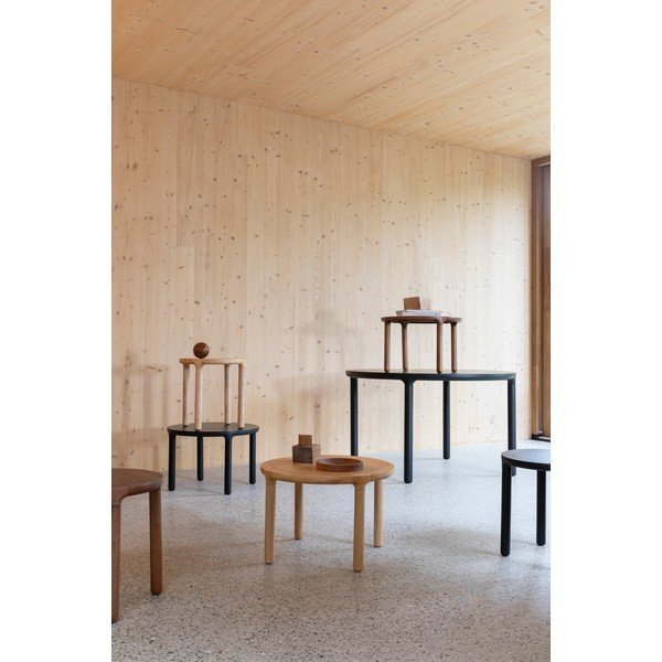 Кръгла странична масичка от декор от дъб  ø 45 cm Storm – Zuiver-image-2