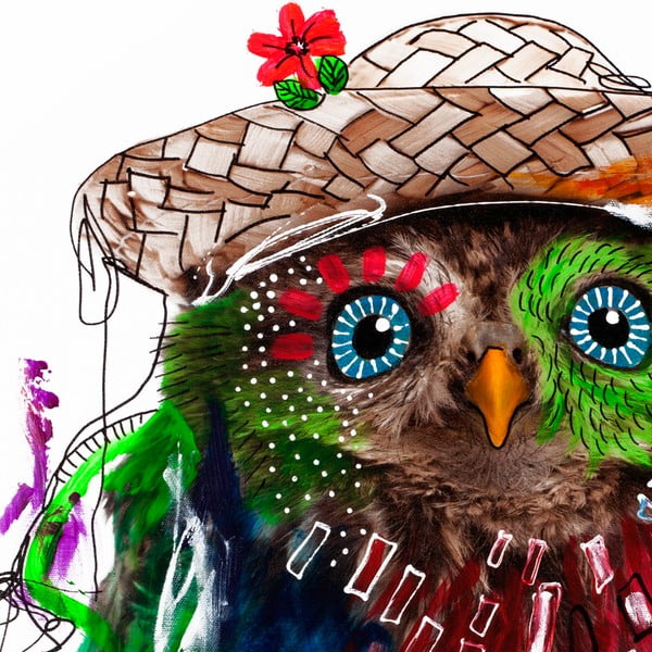 Hector Owl, 70x70 cm-image-2