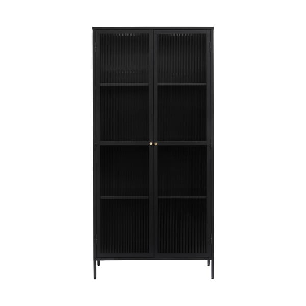Черен метален шкаф 90x190 cm Bronco - Unique Furniture