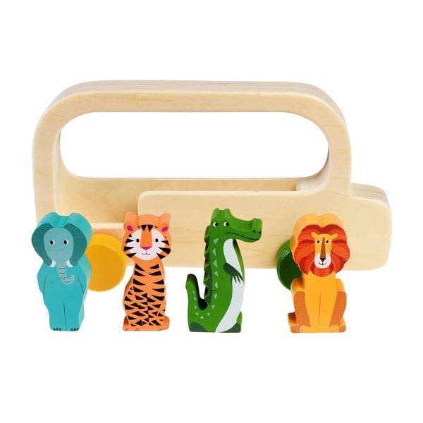 Дървен автобус Colourful Creatures - Rex London-image-2