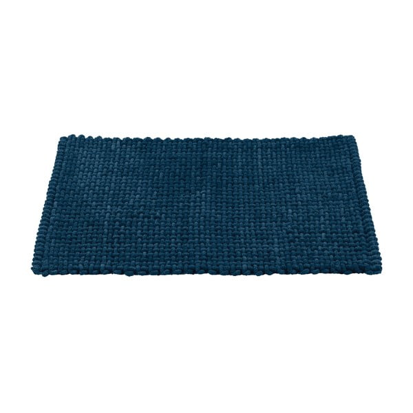Тъмносин текстилен килим за баня 50x80 cm Covelo – Wenko-image-2
