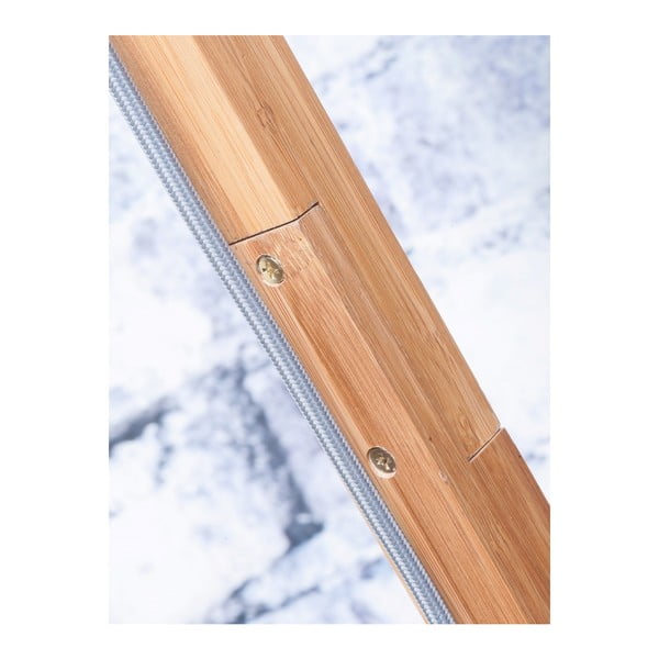 Подова лампа с бял абажур и бамбукова конструкция Himalaya - Good&Mojo-image-4