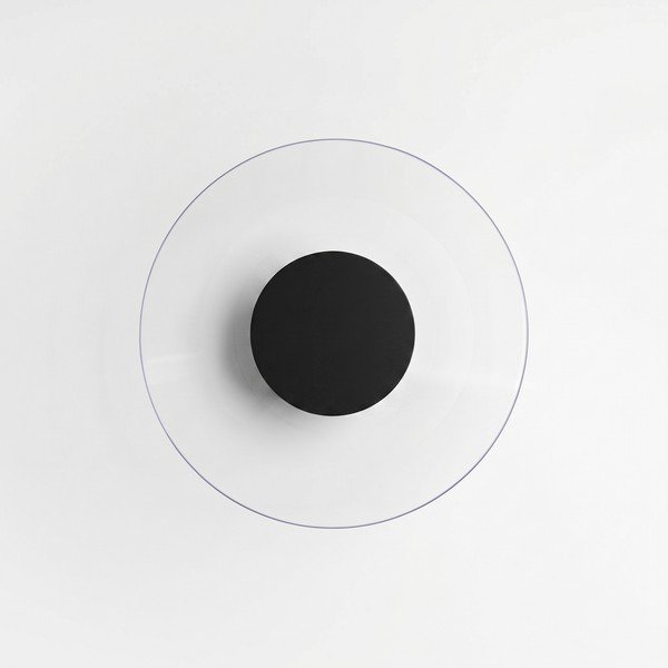 Черна LED стенна лампа 
от акрилно стъкло
 ø 28 cm ASTRO – Thoro-image-3