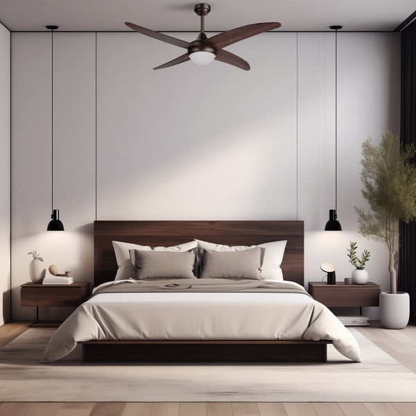 LED осветително тяло за таван в тъмно естествен цвят ø 13 cm Regal – SULION-image-1