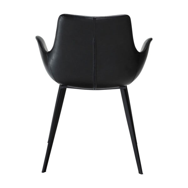Černá koženková jídelní židle s područkami DAN-FORM Denmark Hype-image-2