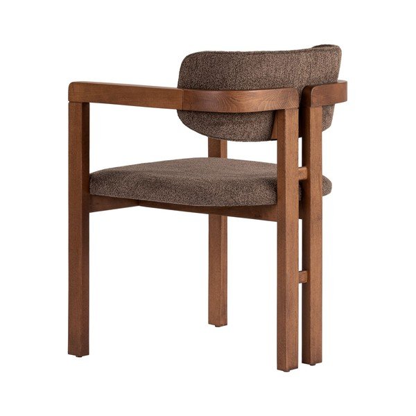 Кафяв трапезен стол с подлакътници Toscana – Kalune Design-image-2