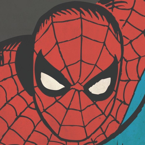 Изображение Marvel Comics Spider-Man Close-Up, 40 x 40 cm - Pyramid International