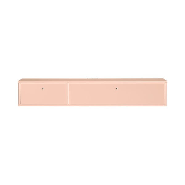 Светлорозова маса за телевизор 136x22x32,5 cm Mistral – Hammel Furniture