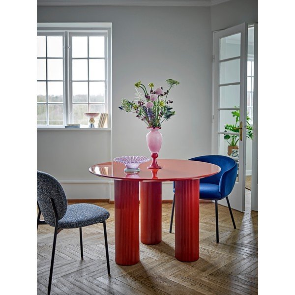 Гланцова кръгла трапезна маса ø 110 cm Della – Bloomingville-image-1