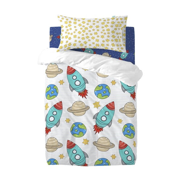 Детско памучно спално бельо за единично легло , 100 x 120 cm Space Rocket - Mr. Fox