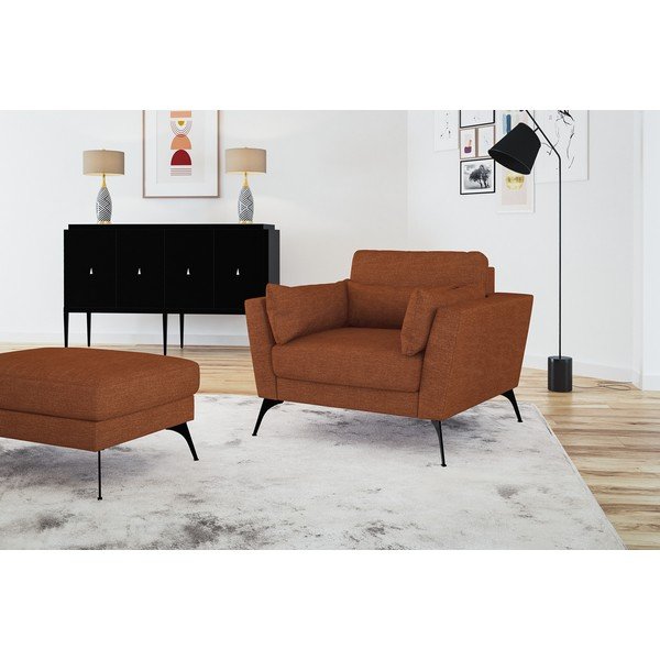 Оранжева табуретка за крака Susan - Marie Claire Home-image-4
