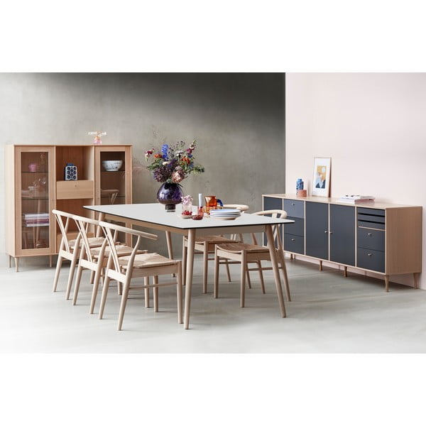 Сгъваема трапезна маса с бял плот 90x165 cm Meza – Hammel Furniture-image-1