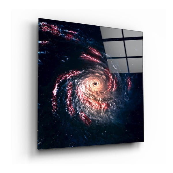 Стъклена картина Черна дупка, 100 x 100 cm Space - Insigne