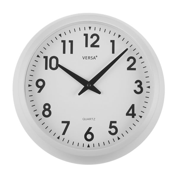 Бял кухненски стенен часовник , ⌀ 30 cm - Versa