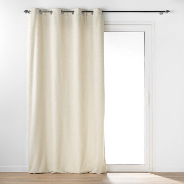 Кремава завеса от букле 140x240 cm Wooly – douceur d'intérieur