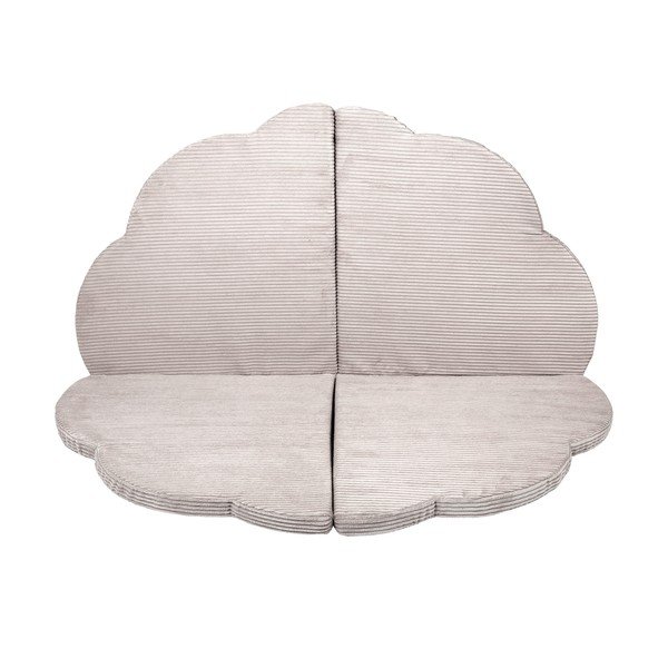 Детско килимче за игра в цвят слонова кост 160x160 cm – Meowbaby