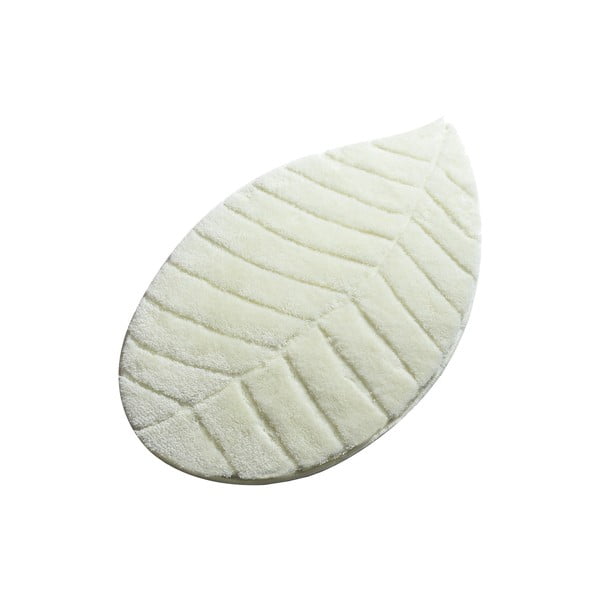 Кремав килим за баня 60x100 cm Jungle Leaf – Foutastic