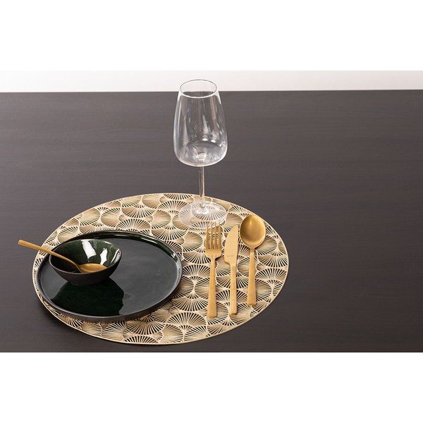Подложка за хранене в златисто, ⌀ 38 cm - Tiseco Home Studio-image-2