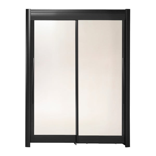 Černá šatní skříň s posuvnými dveřmi Parisot Adorlée, šířka 160 cm