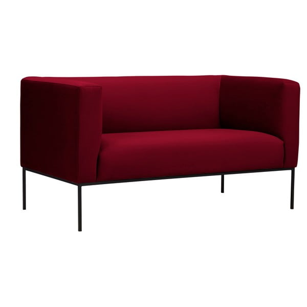 Диван от червено кадифе Neptune, 145 cm - Windsor & Co Sofas-image-2