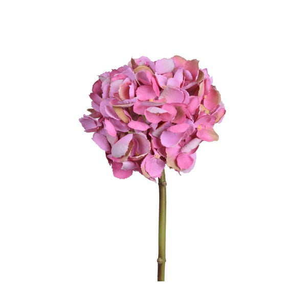 Tmavě růžová umělá květina Hortenzie