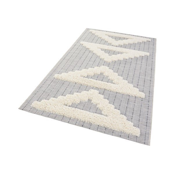 Сив килим Handira Triangles, 170 x 115 cm - Mint Rugs-image-1