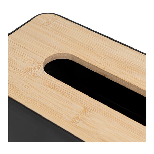 Кутия от пластмаса и бамбук за носни кърпички – Casa Selección-image-2