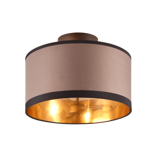 Черно-кафяво таванно осветително тяло ø 30 cm Davos - Reality-image-1