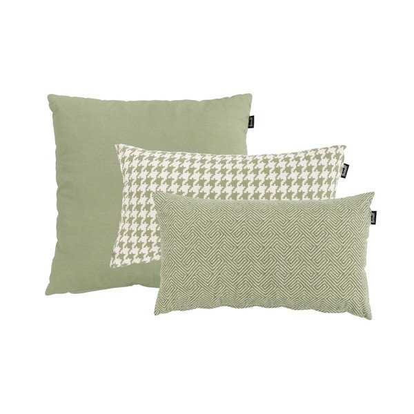 Зелена и бяла външна възглавница , 30 x 50 cm Poule - Hartman-image-1