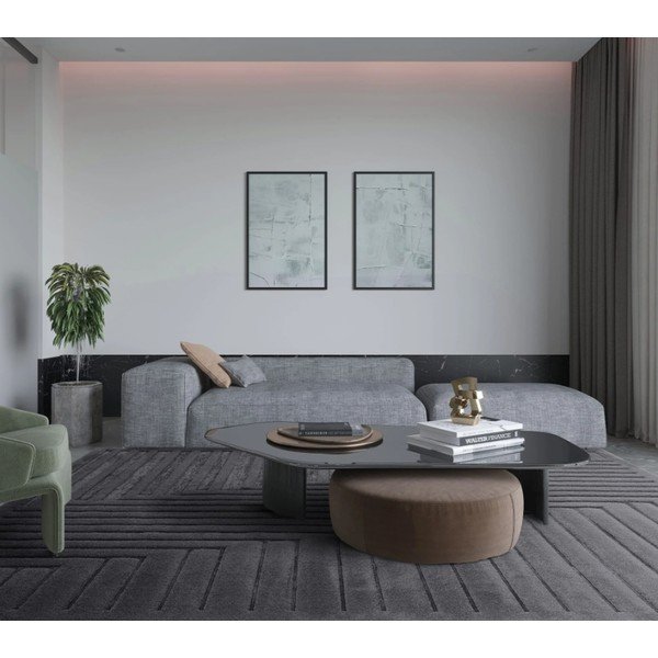 Антрацитен килим 120x170 cm Valley - Asiatic Carpets-image-1