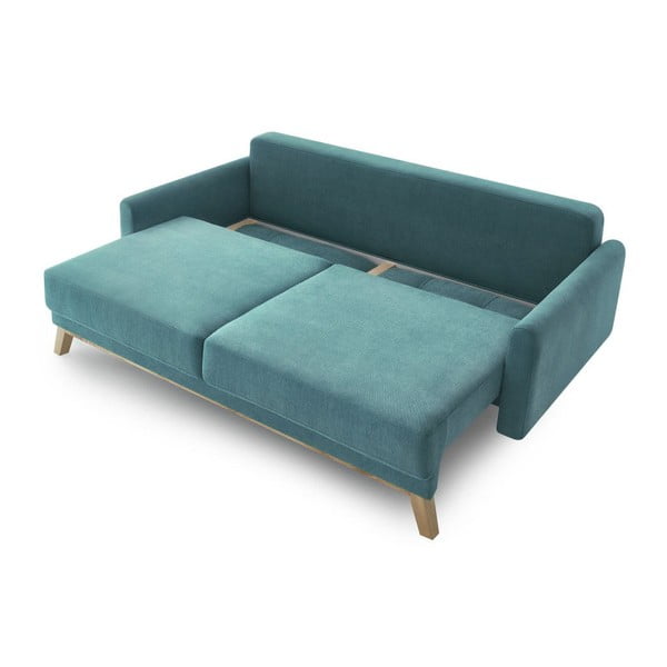 Тюркоазен разтегателен диван Balio - Bobochic Paris-image-3