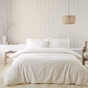 Бежово/кремаво фланелено спално бельо за единично легло 135x200 cm - Catherine Lansfield