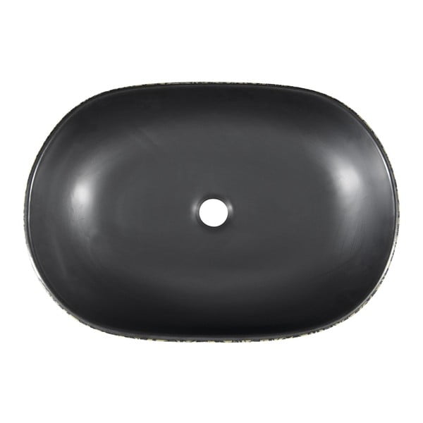 Черна/синя керамична мивка 60x40 cm Priori – Sapho-image-2