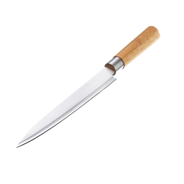 Нож Unisama от неръждаема стомана и бамбук, дължина 33,5 cm - Casa Selección