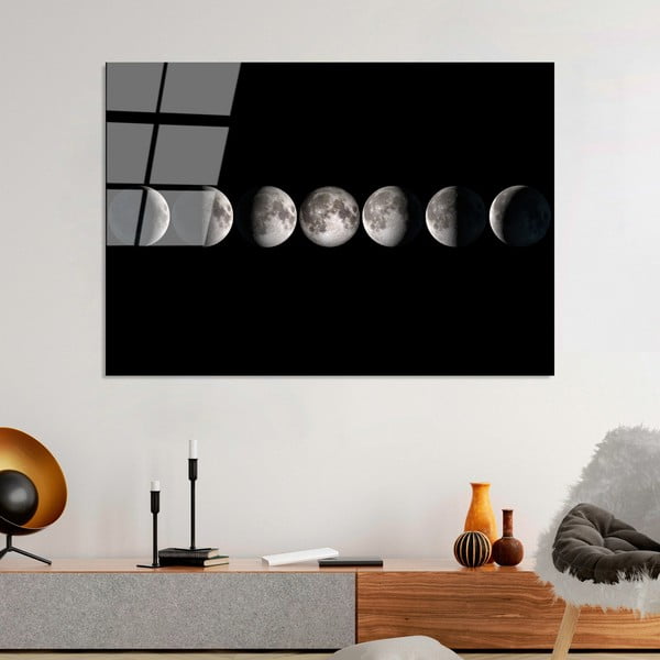 Картина върху стъкло 100x70 cm Moon Phases - Wallity-image-3