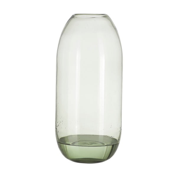 Зелена стъклена ваза Хедж, височина 38 cm - A Simple Mess