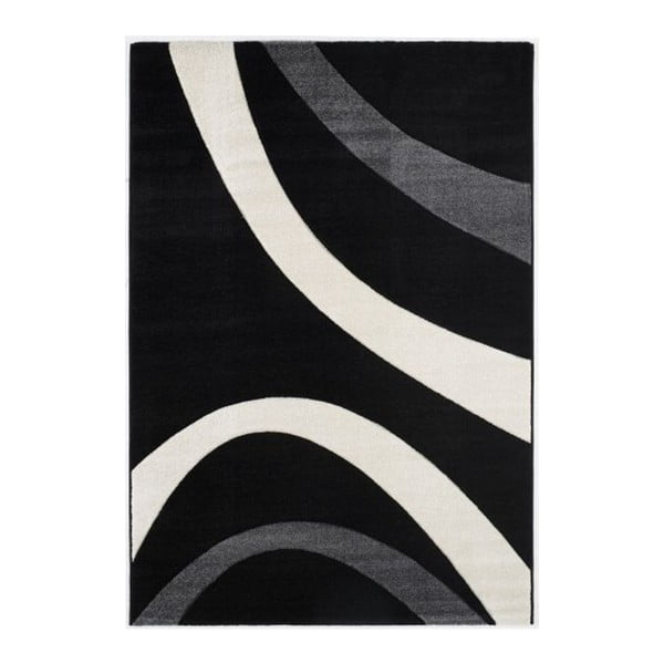 Černý koberec Calista Rugs Luang, 160 x 230 cm