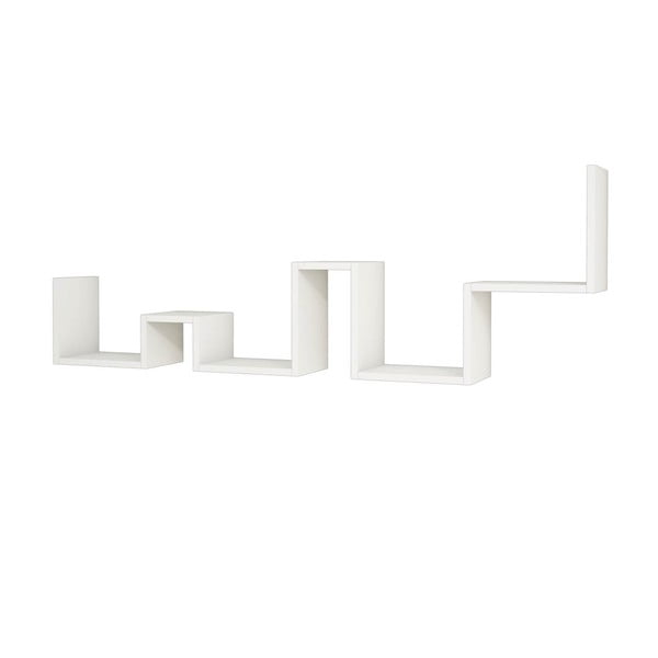 Бял стенен рафт Ladder, ширина 154,6 cm - Unknown