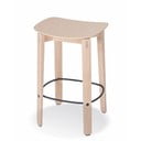 Бар стол от масивен дъб в естествен цвят (височина на седалката 65 cm) Nora – Gazzda