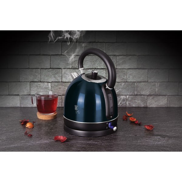 Синя електрическа кана 1,7 л Metallic Line Aquamarine Edition - BerlingerHaus-image-1